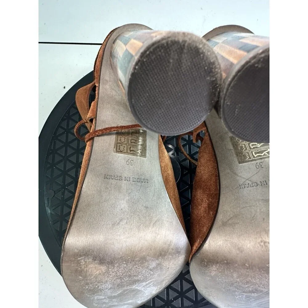 Free People Nouvella Wrap Brown Heels Brown Sz. 39 / 8.5 US